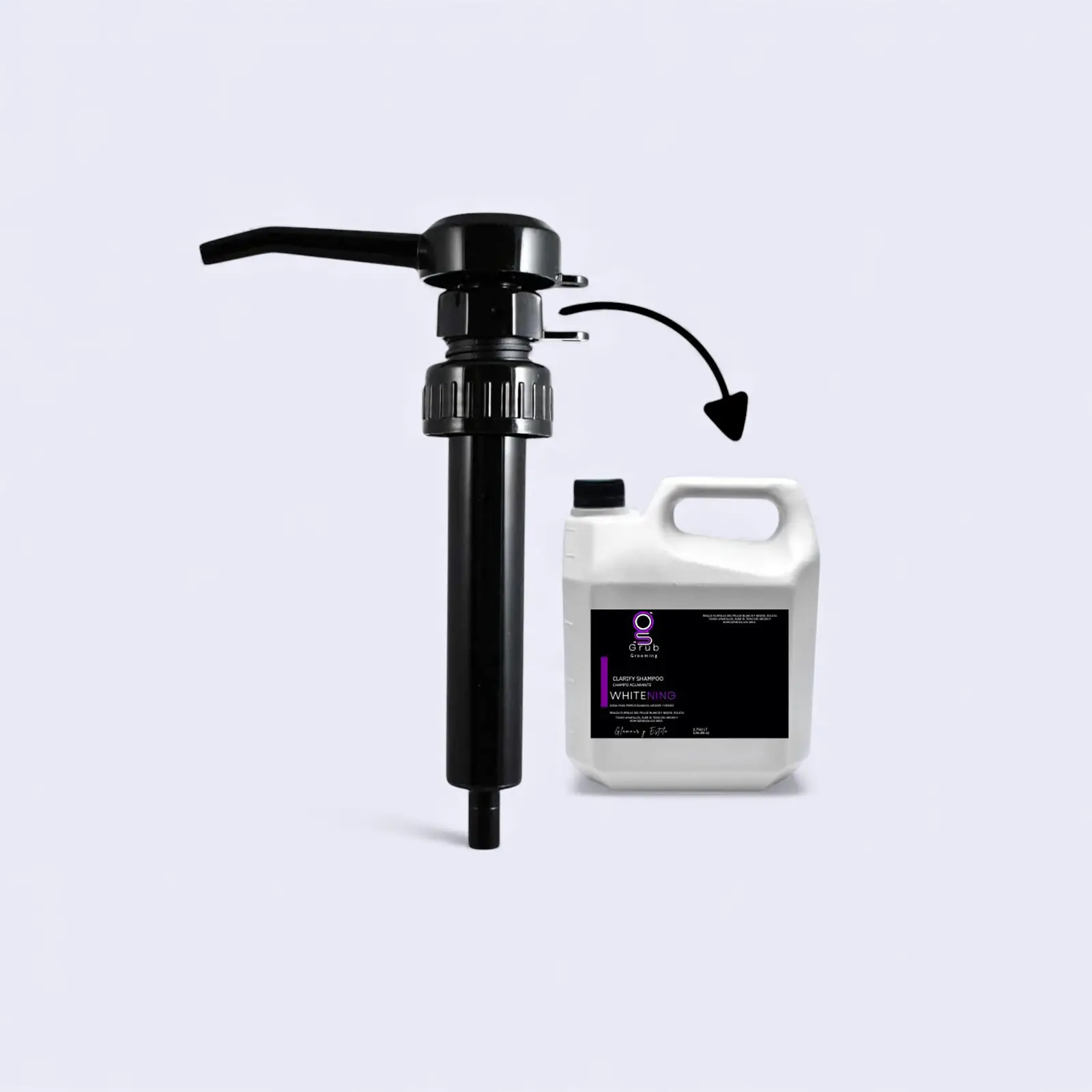 Válvula dosificadora blanca para bidón de 3.75 ml de GRUB Grooming. Accesorio técnico de uso profesional con mecanismo antigoteo y flujo controlado. Permite una aplicación limpia y rápida, evitando desperdicio de producto. Ideal para salones con alto volumen de trabajo.